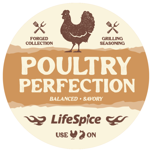 poultry perfection forged collection label