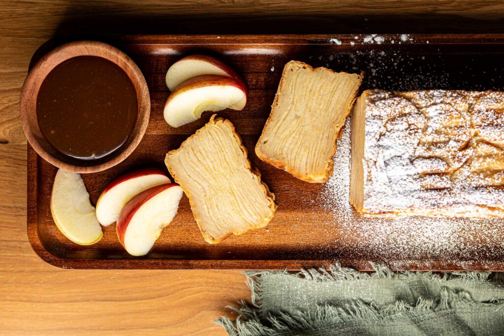 Apple cake slices