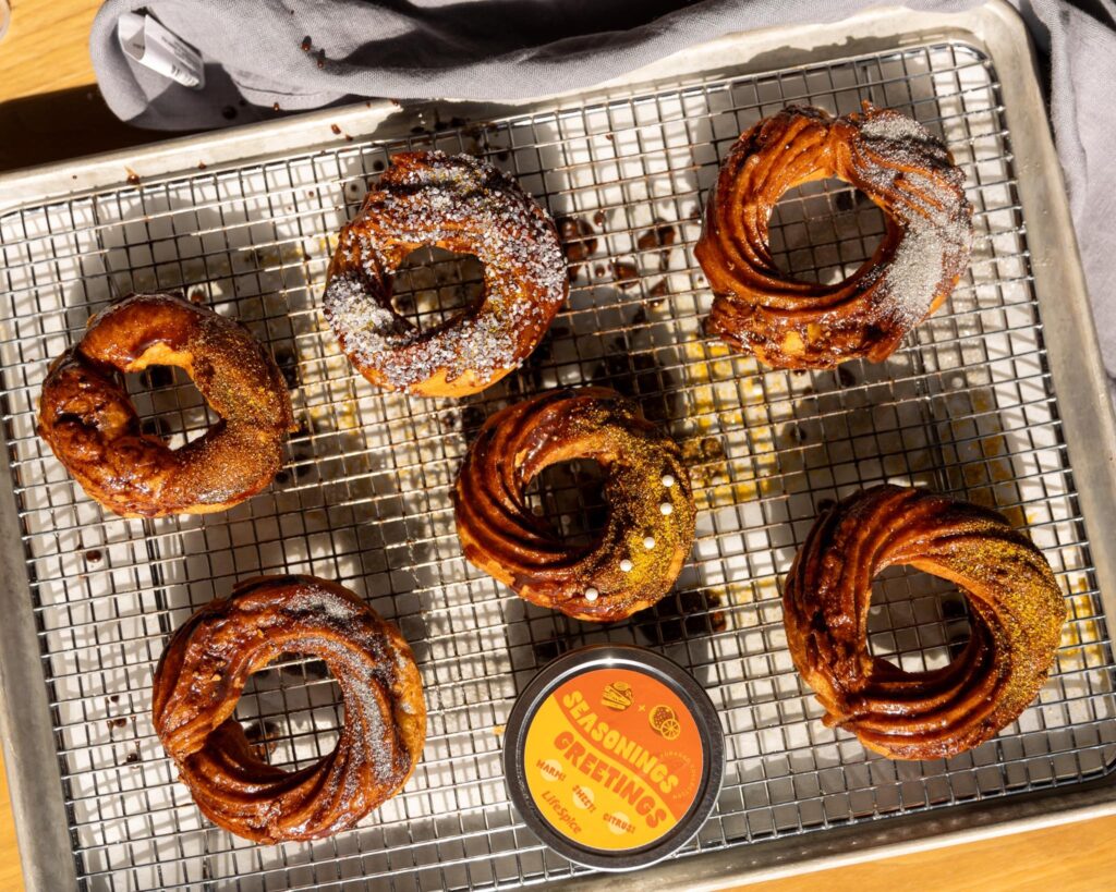 donuts with glaze and sprinkles