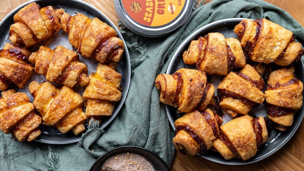 rugelach on plates