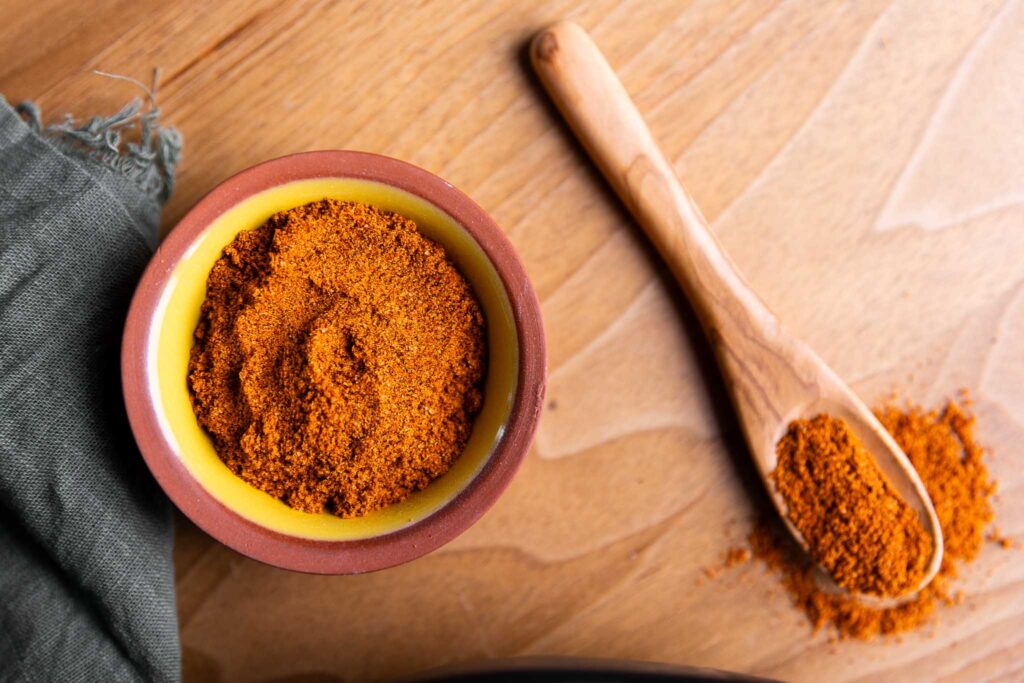 Spices in a small bowl