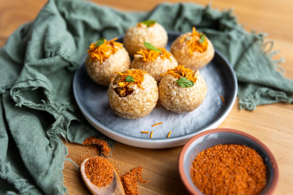 peach puri dessert
